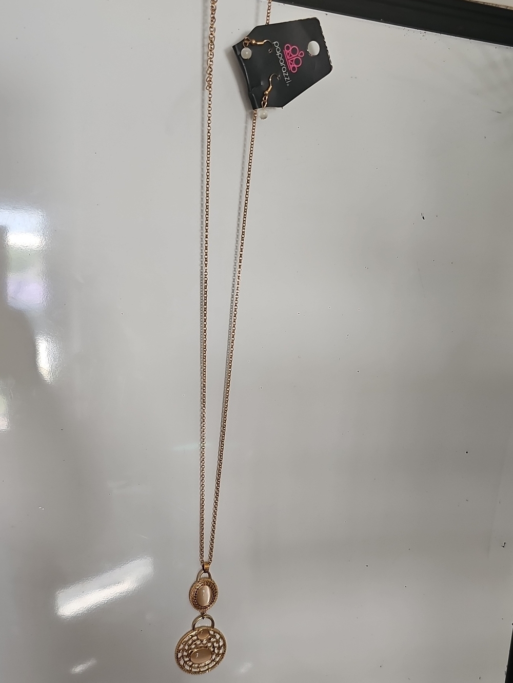 Gold-Tone Double Pendant Necklace - Women Jewelry